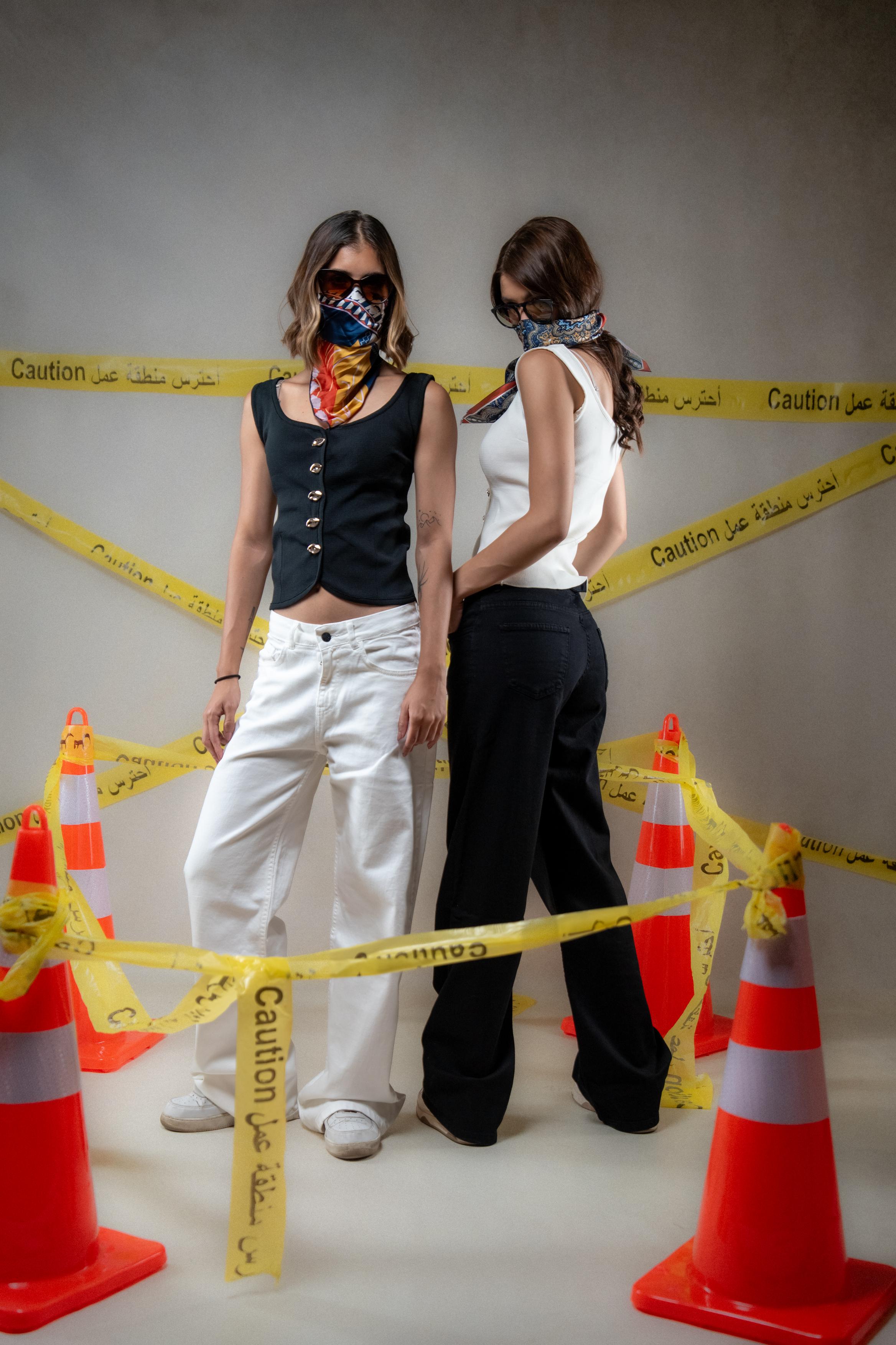 High-Waisted Straight-Leg Casual Pants