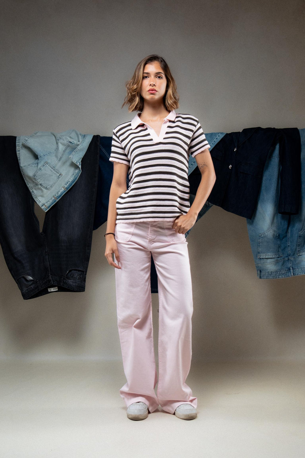 Striped Polo T-Shirt
