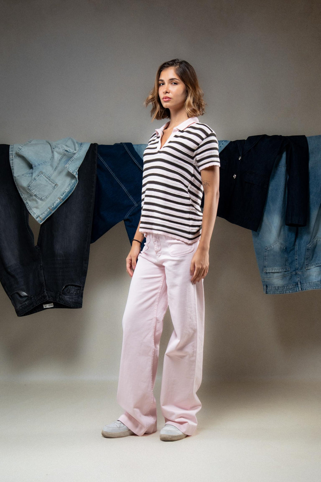 Striped Polo T-Shirt