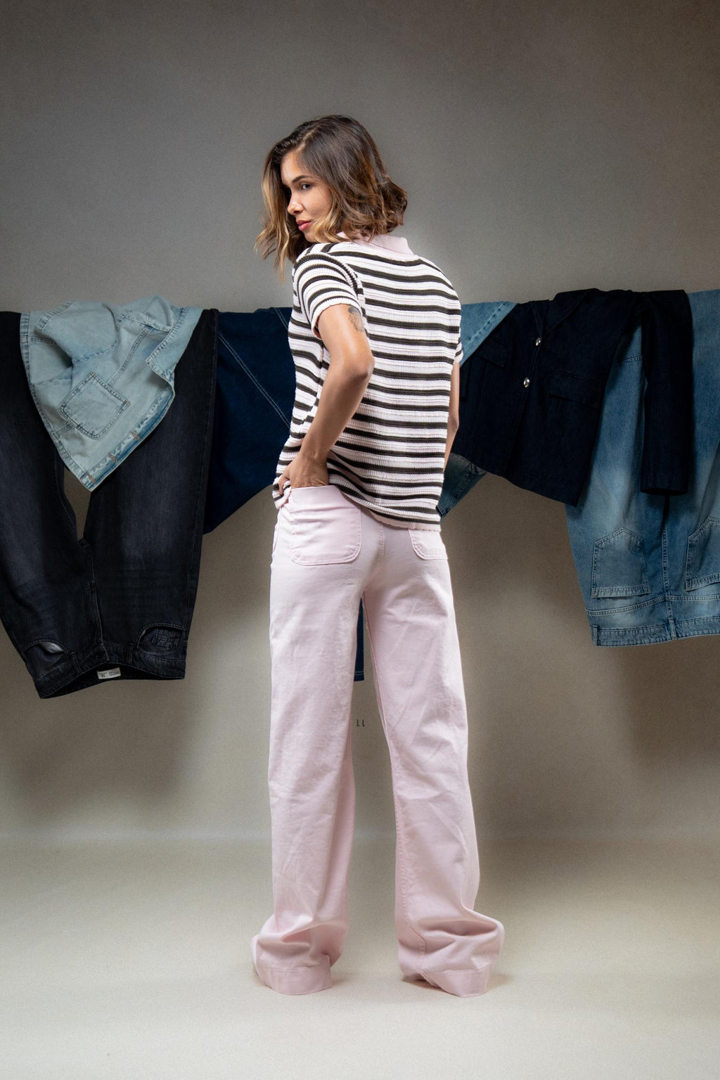 Striped Polo T-Shirt