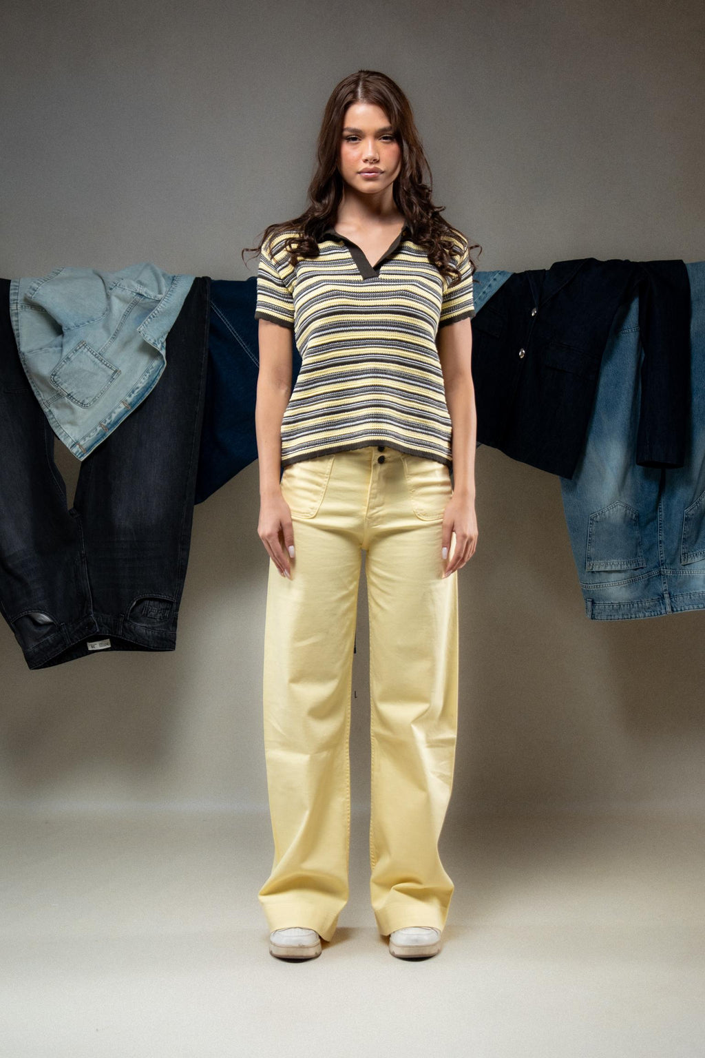 Striped Polo T-Shirt