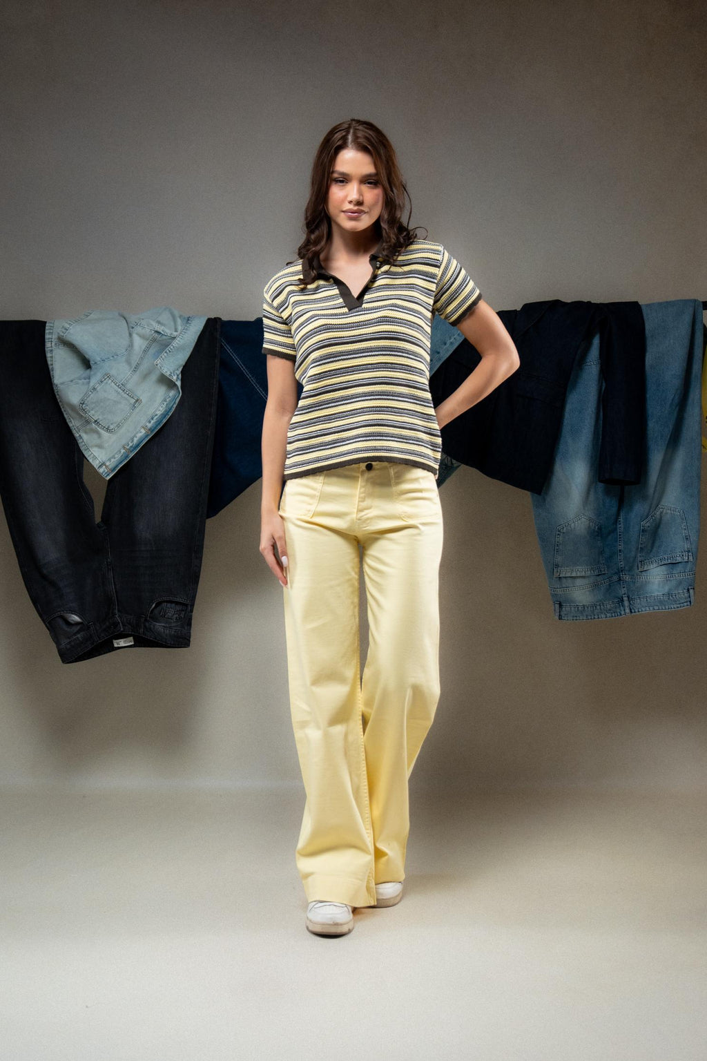 Striped Polo T-Shirt