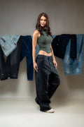 High-Waisted Wide-Leg Jeans