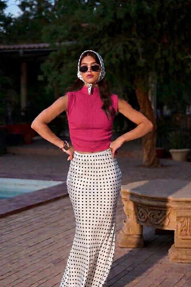Ribbed Mock Neck Top