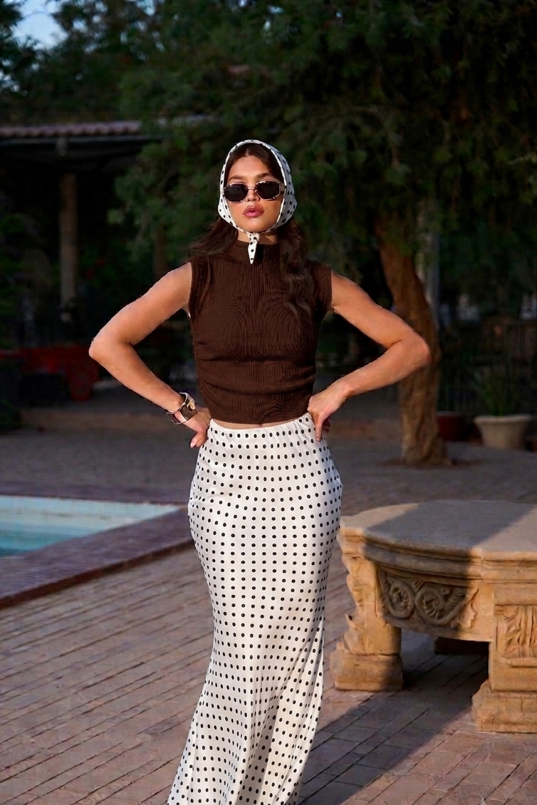 Ribbed Mock Neck Top