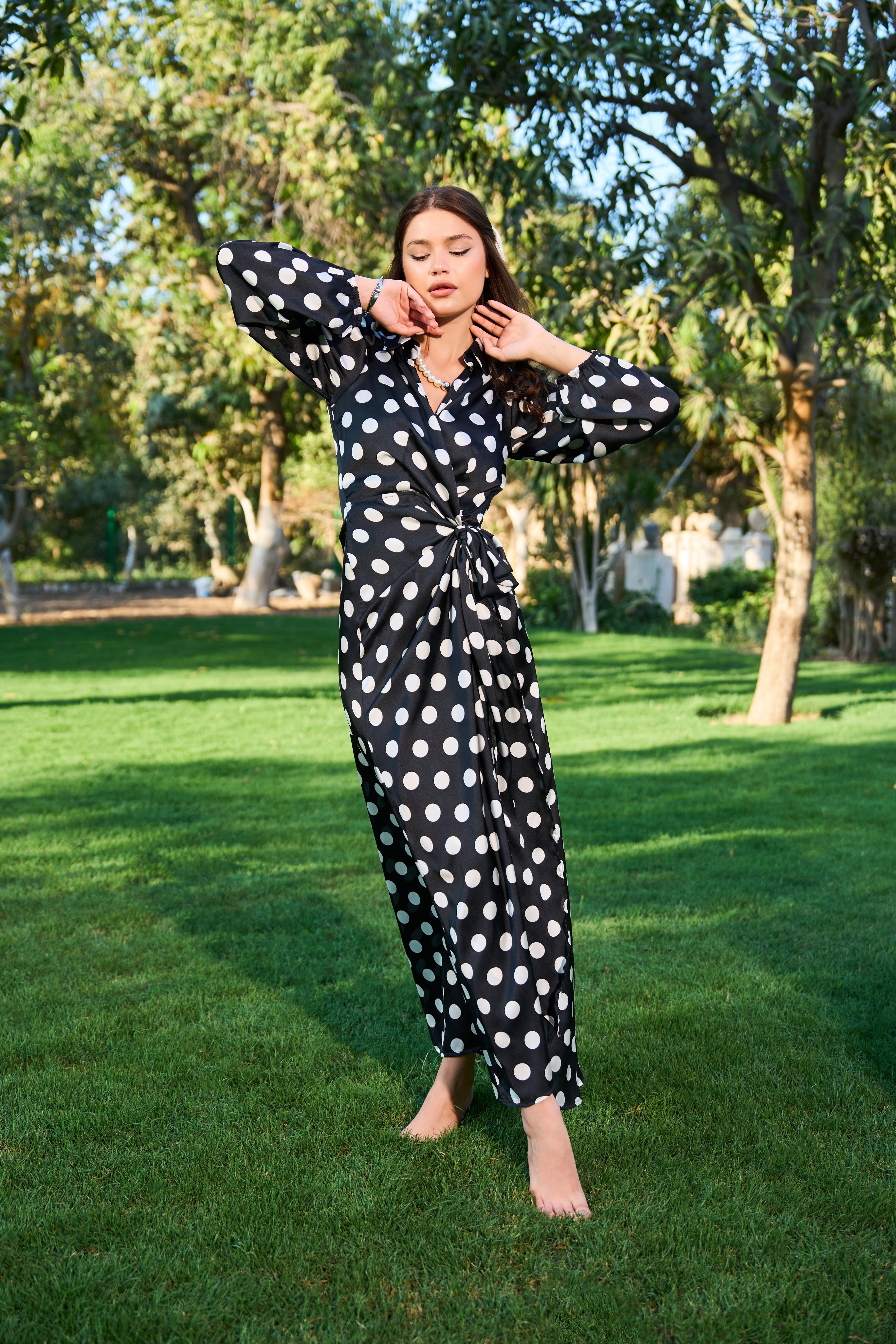 Polka Dot Maxi Dress
