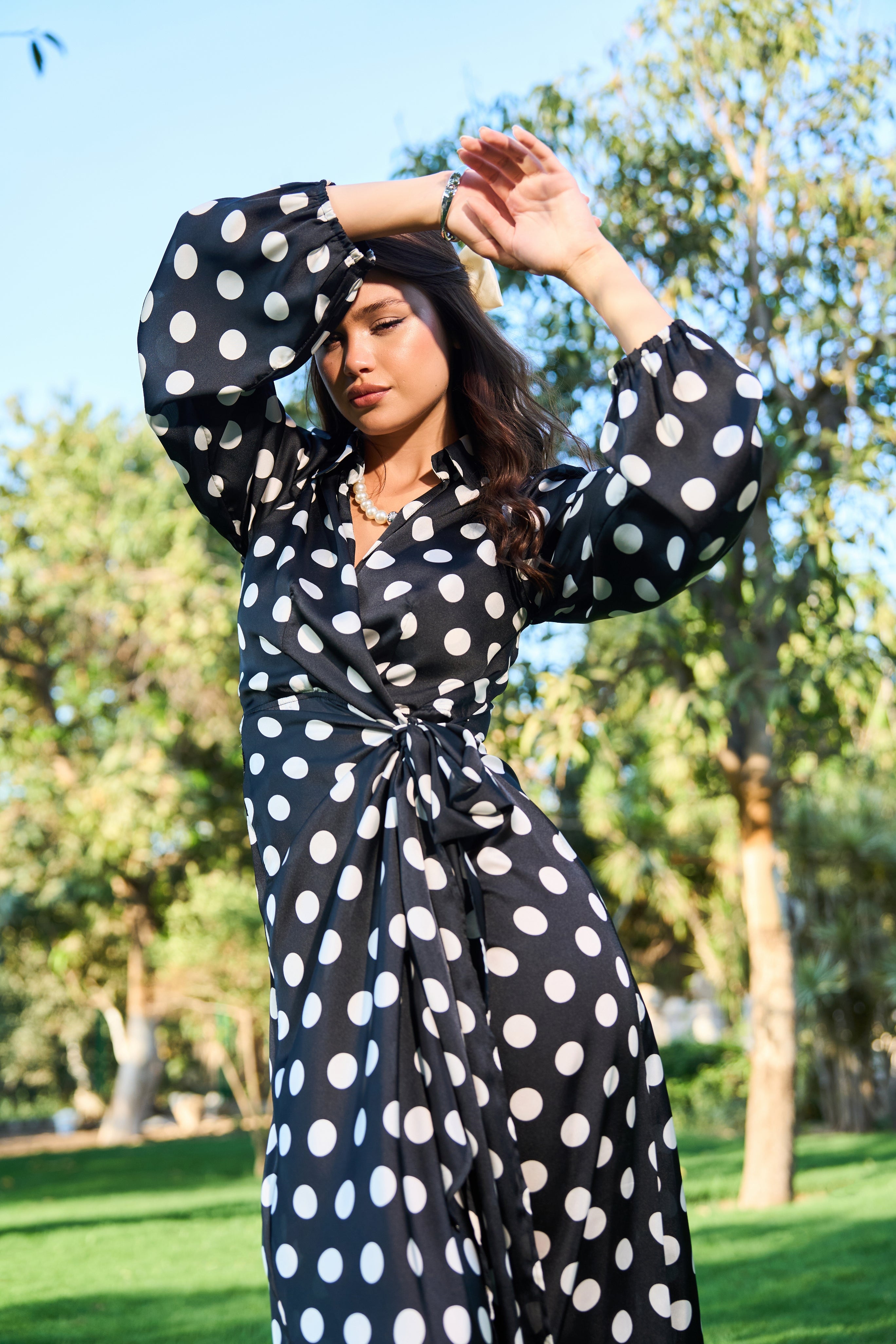 Polka Dot Maxi Dress